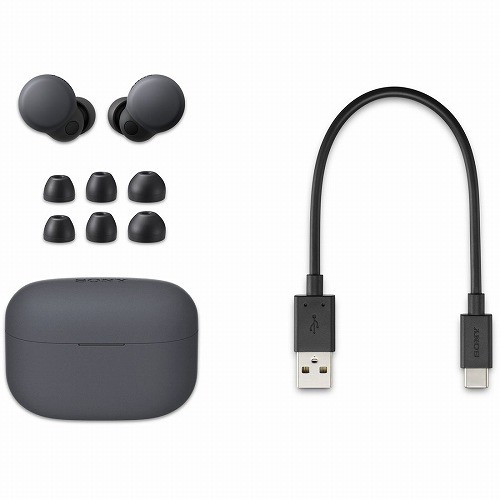 SONY 完全ワイヤレスイヤホン LinkBuds S WF-LS900N-BC ブラック ソニー リンクバッズ WF-LS900N ノイズキャンセリング対応