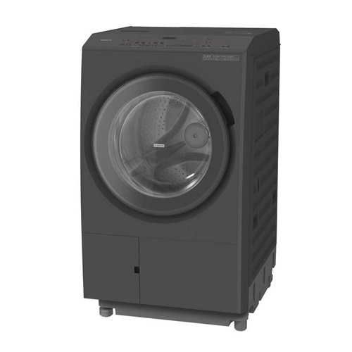 洗濯機 13kg ドラム式洗濯乾燥機 左開きタイプ 日立 BD-SX130ML(H) ダークグレー 自動投入 スマホ連携 温水洗浄 らくメンテ スマートスピーカー対応