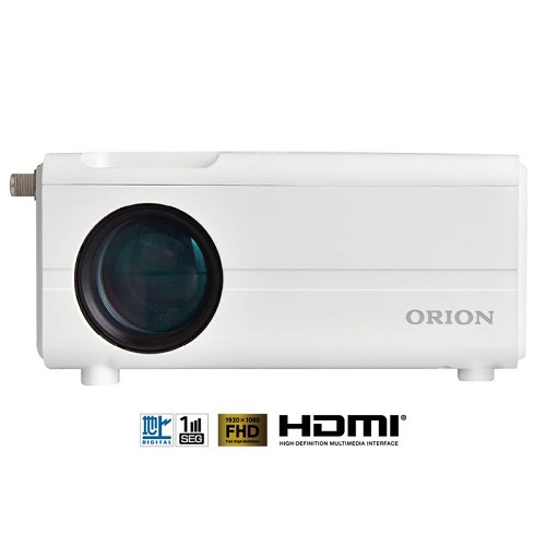 プロジェクター ミラーリング 最大150インチ 120ANSIルーメン ORION PROJECTOR テレビチューナー付き ドウシシャ OP-1001W