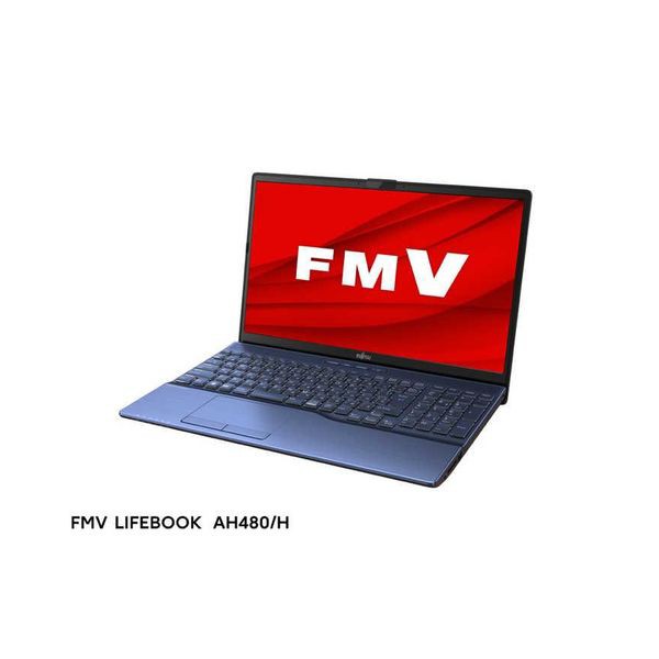 ノートパソコン 15.6型 FMV LIFEBOOK AH480/H（Ryzen 5/ 16GB/ 256GB SSD/ DVDドライブ/ Officeあり）メタリックブルー 富士通 FMVA480HL