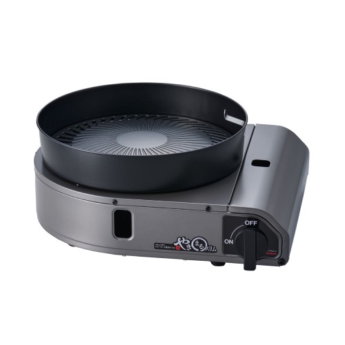 カセットガス スモークレス焼肉グリル やきまるスリム チャコールメタリック イワタニ CB-SLG-3