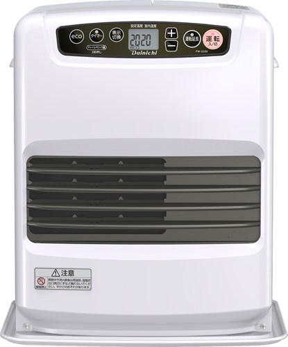 石油ファンヒーター ダイニチ 木造9畳まで コンクリート12畳まで タンク容量5.0L S TYPE ムーンホワイト FW-32S6 W