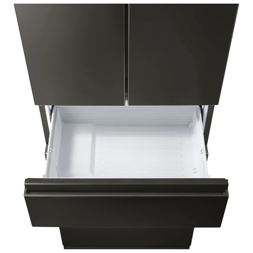 冷蔵庫 428L アイリスオーヤマ 大凍量Lite IRSN-FX43A-H ノーブルグレー 5段冷凍室 フレンチドア 両開き 奥行薄型 62.8cm