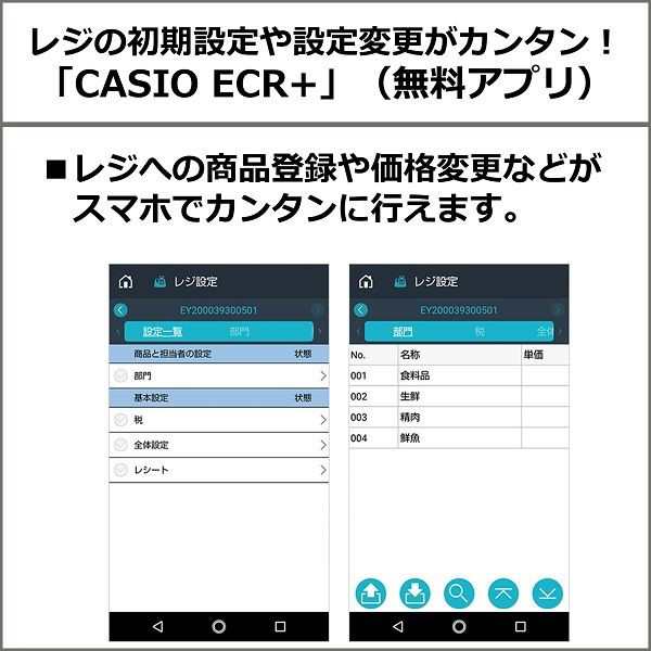 電子レジスター ホワイト casio Bluetooth搭載 4部門1シート インボイス対応 カシオ SR-G3-EX-WEの通販はau PAY  マーケット Ｂサプライズ au PAY マーケット店 au PAY マーケット－通販サイト