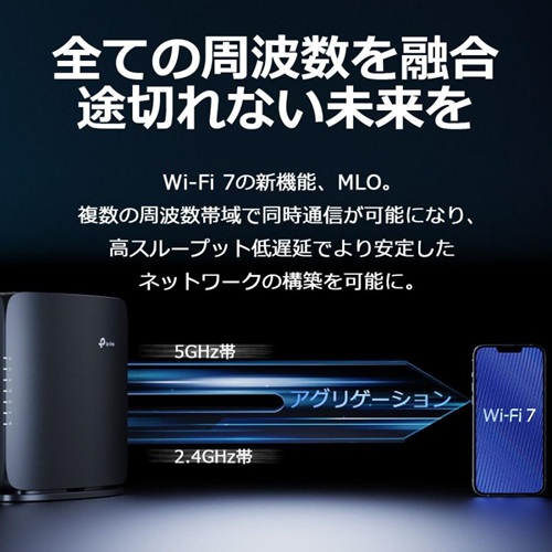 無線ルーター 無線LAN BE7200デュアルバンドWi-Fi 7ルーター TP-Link