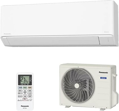エアコン 工事費込み 標準工事セット 工事3年保証 パナソニック エオリア 6畳 ルームエアコン 2.2kW 単相100V 冷房 6〜9畳 暖房 5〜6畳 Panasonic インバーター 冷暖房除湿タイプ CS-225DFL W クリスタルホワイト