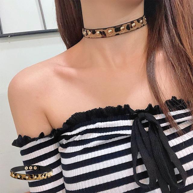 チョーカー レディース ネックレス アクセサリー 豹柄 ヒョウ柄 レオパード スタッズ コスプレ 女性 ダンス 衣装 かわいい おしゃれの通販はau Pay マーケット Another Me アナザーミー