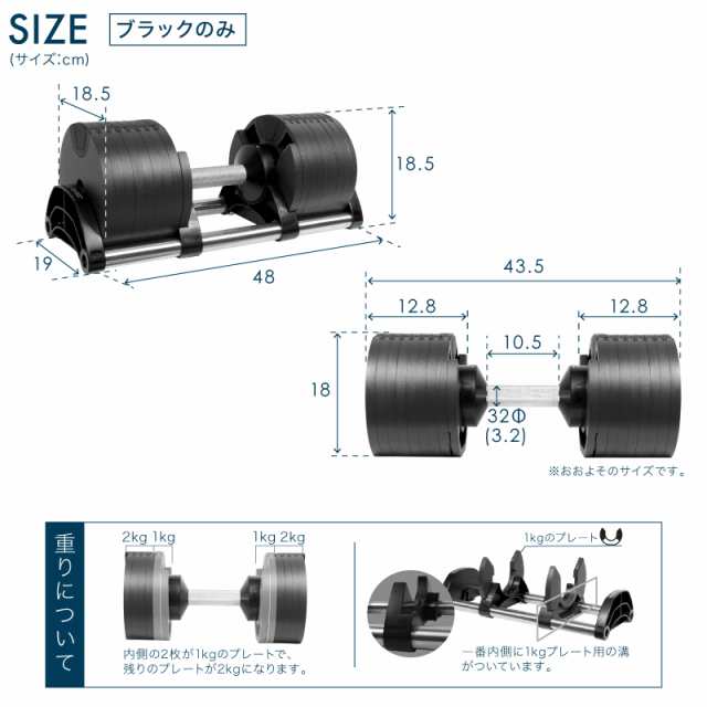 可変式 ダンベル フレックスベル 2kg刻み 36kg 2個セット FLEXBELL