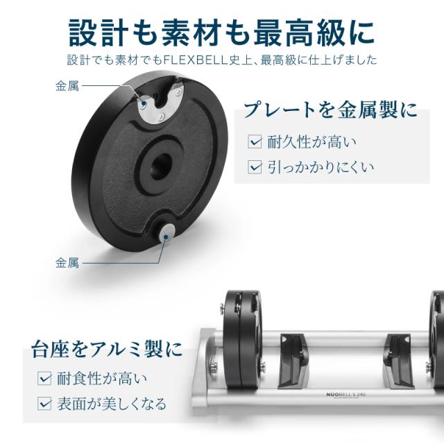 【1年保証】 ダンベル フレックスベル 2kg刻み Sシリーズ 40kg 2個セット 可変式ダンベル 正規品_9