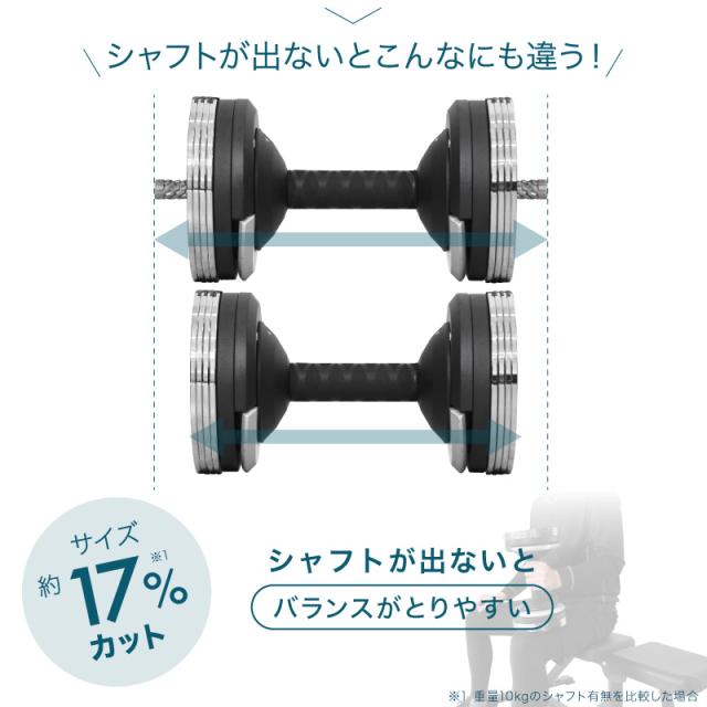 ライシン ヘリックスミラー 1kg刻み 20kg 1個のみ 可変式 ダンベル