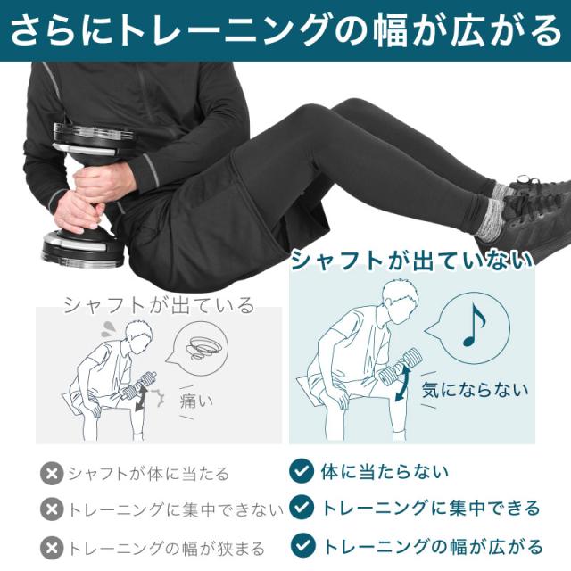ライシン ヘリックスミラー 1kg刻み 40kg 1個のみ 可変式 ダンベル メタルダンベル 【1年保証】_13