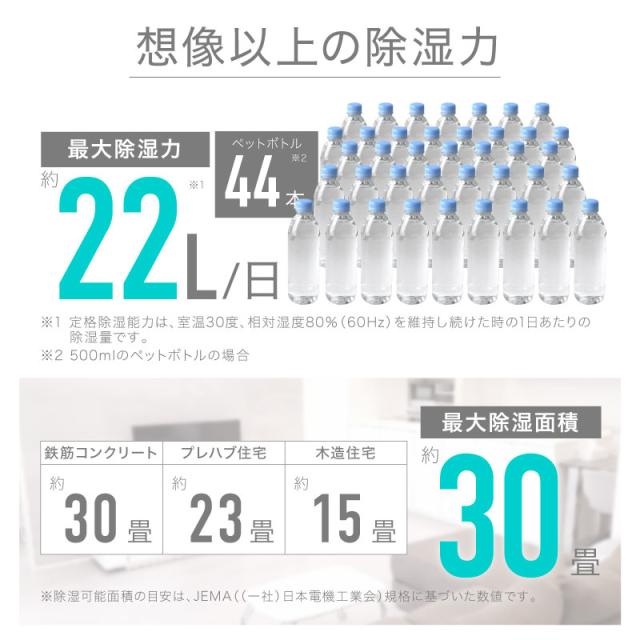 除湿機 コンプレッサー 式 大容量 パワフル 衣類乾燥 静音