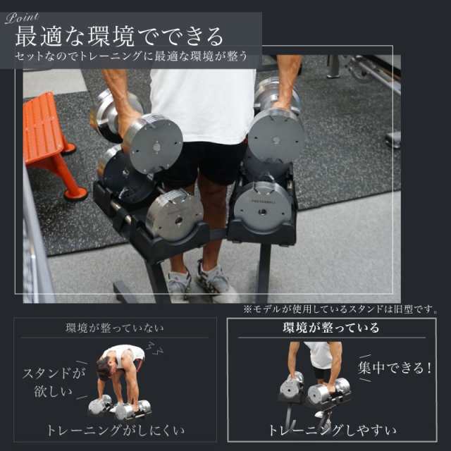 プロバーベル 41.5kg 1.5kg刻み 2個 スタンド セット 可変式ダンベル 【1年保証】の通販はau PAY マーケット - ライシン（au  PAY マーケット店） | au PAY マーケット－通販サイト