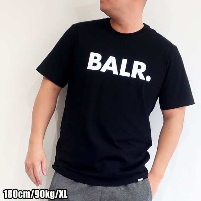 BALR.ボーラーロゴデザイン半袖tシャツ黒色XLサイズ