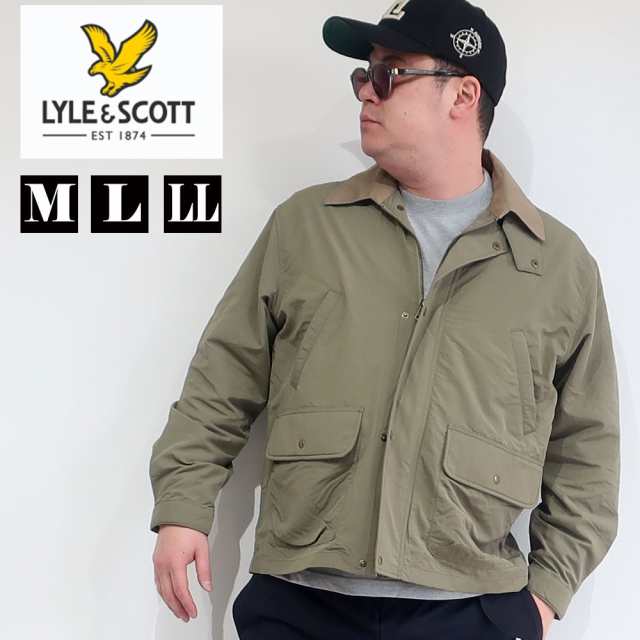 【LYLE&SCOTT/ライル＆スコット】メンズ ブランド ドリズラー ジャケット ブルゾン アウター ゆったり レギュラーシルエット 紳士 男性 M L LL ブラウン カーキ レディース ユニセックス ペア オススメ 春 秋 冬