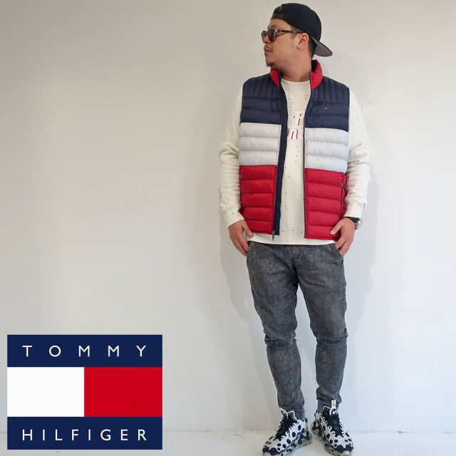 TOMMY HILFIGER メンズ 大きいサイズ アウター ブランド ダウン ベスト