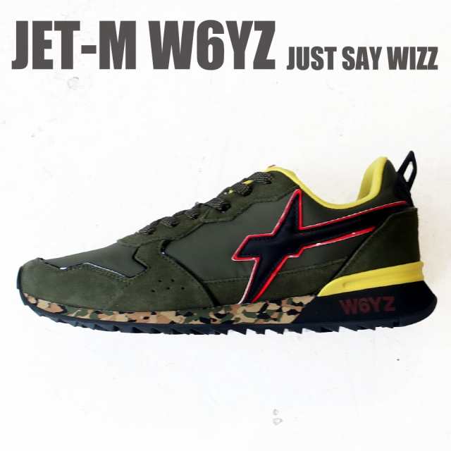 W6YZ wizz ウィズ スニーカー メンズ JET-M MILITARE-BLACK-RED 41 42