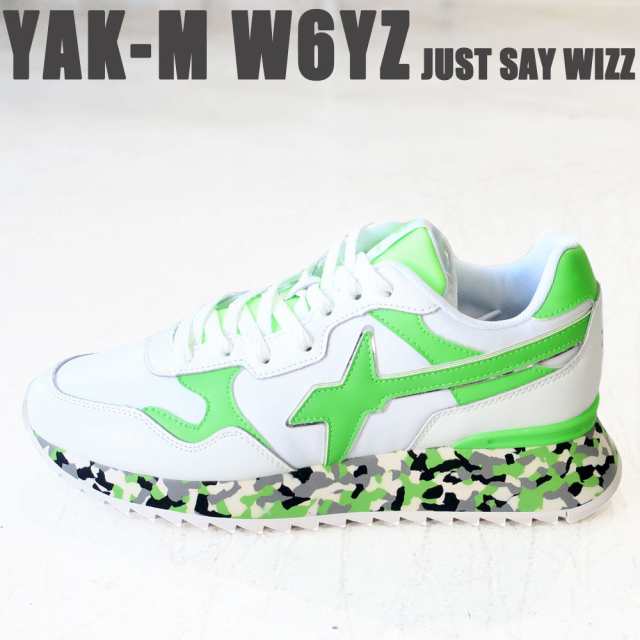 【KIRYU別注モデル】W6YZ wizz ウィズ スニーカー メンズ KIRYU LIMITED YAK-M WHITE-GREEN 41 42 43 44 26cm 26.5cm 27cm 27.5cm 28cm 2