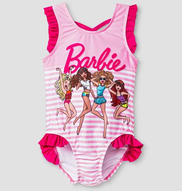 Barbie女の子用ワンピース水着 バービースイムウェア 子供 キッズ ベビー90 100 110の通販はau Pay マーケット オレンジマミー