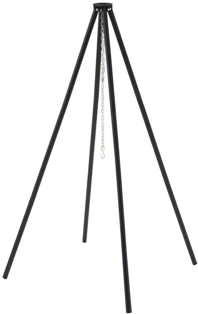 ロゴス LOGOS アウトドア アイアンクワトロポッド バーベキュー クッキング 焚き火 焚火 スタンド 釣り鍋 ランタンスタンド コンパクト収納 収納バッグ付き   81064136