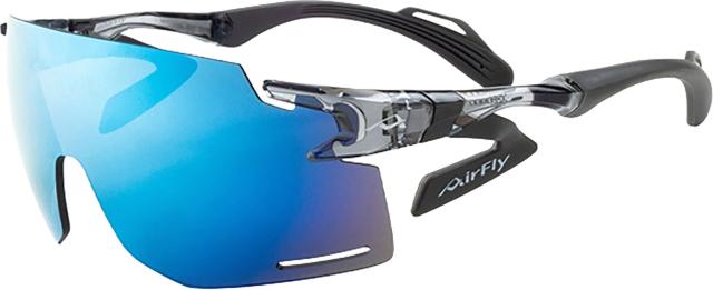 エアフライ Airfly エアフライ Air Fly AF-301 C-34BK ブルーミラーレンズ サングラス 反射防止コート 自転車 熱中症対策 ランニング ブルーライトカット AF301C34BK