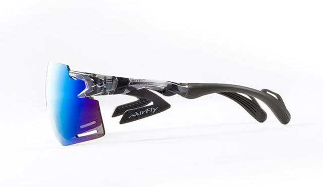 エアフライ Airfly エアフライ Air Fly AF-301 C-34BK ブルーミラーレンズ サングラス 反射防止コート 自転車 熱中症対策 ランニング ブルーライトカット AF301C34BK_2