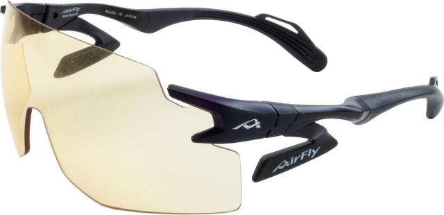 エアフライ Airfly AF301 メディカルMD50シリーズ スポーツサングラス ブラック メガネ 医療機関 普段使用可能 世界特許取得 鼻パッド無し ブルーライトカット 熱中症対策 AF301C3MD5