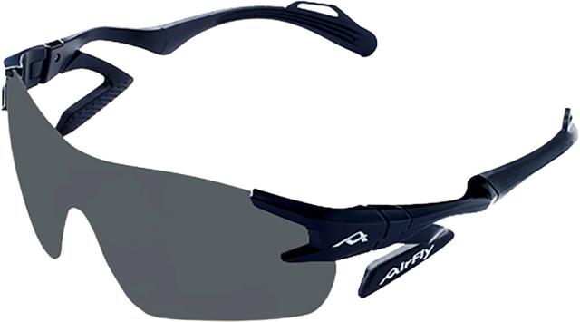エアフライ Airfly 鼻パッドの無いスポーツサングラス ブラック メガネ 鼻パッドなし 紫外線防止 子供 キッズ ジュニア サイドパッド ストレスフリー 快適 特許 熱中症対策  AF301C3P