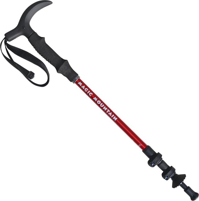 マジックマウンテン MAGIC MOUNTAIN アウトドア クランプTグリップ 3段式1本  MP113T  MP113T RED