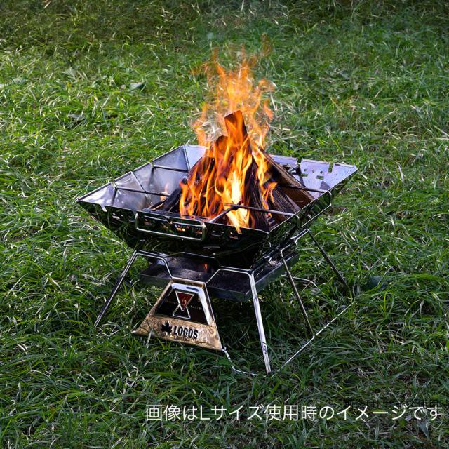 LOGOS 篝火　焚き火バーベキューコンロ LOGOS（ロゴス） LOGOS theピラミッド篝火(かがり火) L BBQ、鍋料理
