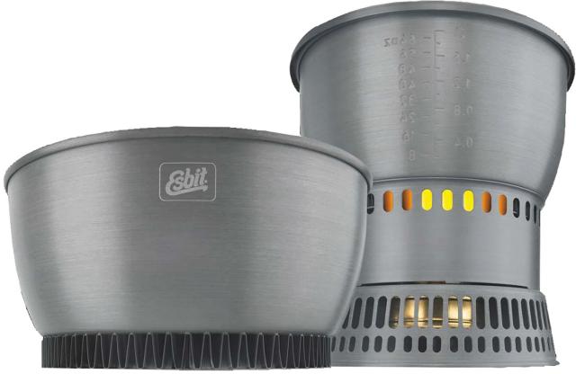 Esbit エスビット アウトドア アルミクックセット・アルコールバーナー付き キャンプ 調理グッズ キャンプ飯 BBQ ソロキャン グランピング 料理セット ESCS2350WN
