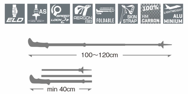 LEKI レキ アウトドア クレシダ FX カーボン AS レディース