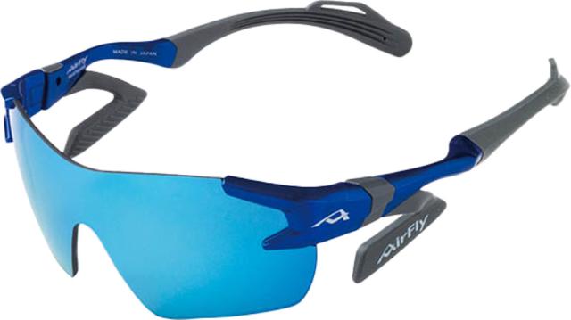 エアフライ Airfly 鼻パッドのないスポーツサングラス AF−901 C−3K BLUE ブルー AF901C3Kの通販は