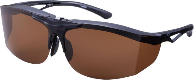 アックス AXE 跳ね上げオーバーグラス FU-605PCS メンズ レディース 遠近両用 大型メガネ 釣り 熱中症対策 ドライブ 運転 登山 山登り ゴルフ 偏光レンズ  FU605PCS BR