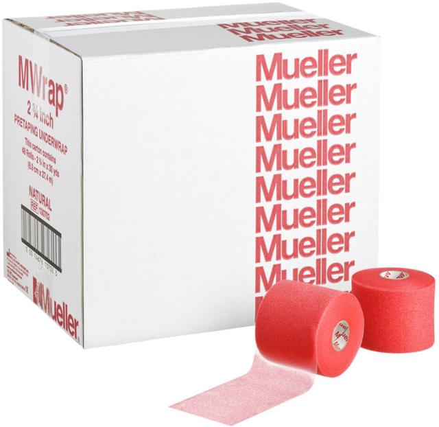 ミューラー MUELLER アンダーラップ Mラップカラー 70mm ビッグレッド 48個入り  130704