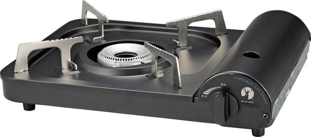 キャプテンスタッグ CAPTAIN STAG アウトドア ポータブル カセットコンロ ブラック   UF0028