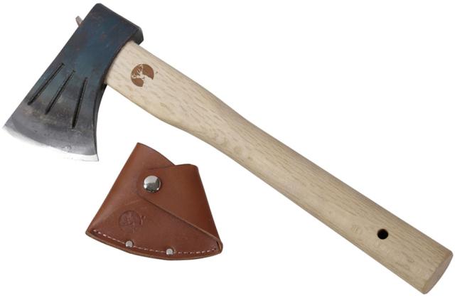 CAPTAIN　STAG キャプテンスタッグ アウトドア ハンドアックス ストレート330 レザーカバー付 斧 ハンマー バーベキュー用品 グッズ 小物 キャンプ レジャー 焚き火 UM0008の通販は 10,868円