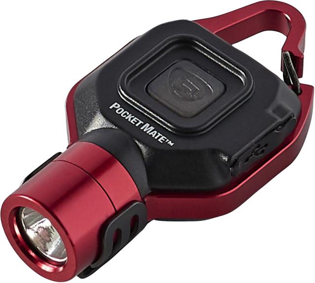 StreamLight ストリームライト アウトドア ポケットメイトUSB レッド ハンズフリー ライト 充電式 小型 コンパクト 明るい 防災 災害対策 登山 キャンプ 防水 LED ミニ キーホルダー SL73301000
