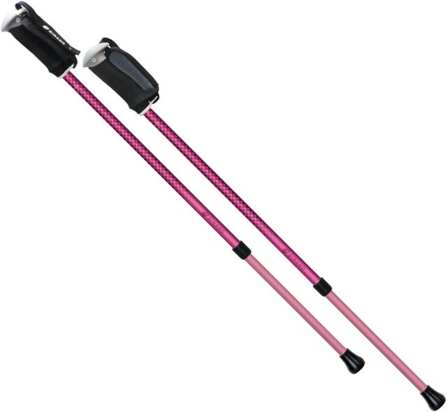 シナノ SINANO そふと安心2本杖 ピンク ノルディックウォーキング ステッキ 杖 ポール 安全歩行 リハビリ ポールウォーキング 介護 福祉 高齢 年配 健康 転倒予防  650181の通販は