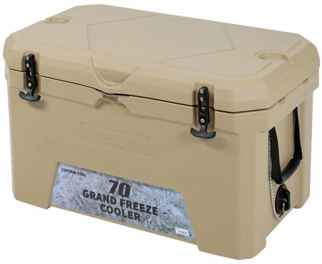 キャプテンスタッグ CAPTAIN STAG アウトドア グランドフリーズ クーラー70 UE-67 クーラーボックス 保冷 キャンプ BBQ 熱中症対策 防災 停電対策 防災グッズ 緊急 災害対策 台風対策 レジャー  UE67