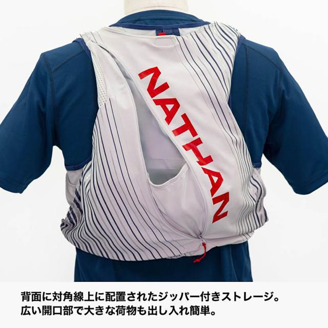 ネイサン NATHAN ピナクル 12L JP グレイ レッド XS トレイル マラソン