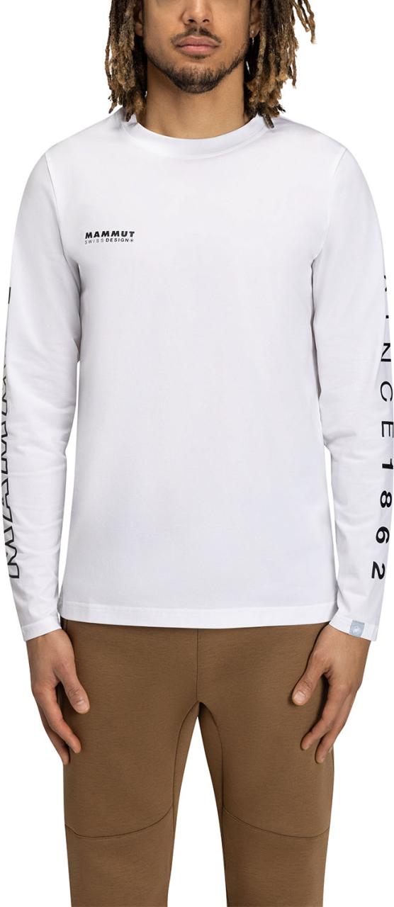 マムート MAMMUT アウトドア QD ロゴ プリント ロングスリーブ Tシャツ アジアンフィット メンズ 男性 長袖Tシャツ 速乾 お出かけ 旅行 ハイキング 買い物 1016-01030  101601030 00742_3