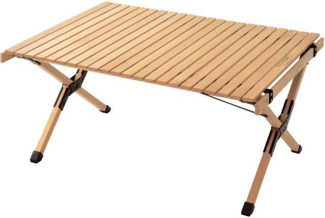 TENT　FACTORY アウトドア ZELロールトップテーブル 90W テーブル ロールトップ アウトドアテーブル ケヤキ ゼルコバ ゼルコヴァ キャンプ ベランピング おうちキャンプ用品 ZELRT90W
