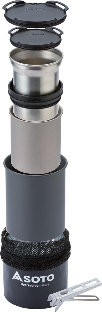 ソト SOTO アウトドア サーモスタック クッカーコンボ SOD-521 クッカー マグカップ コップ 保温ケース セット 食器 登山 トレッキング キャンプ BBQ バーベキュー SOD521_1