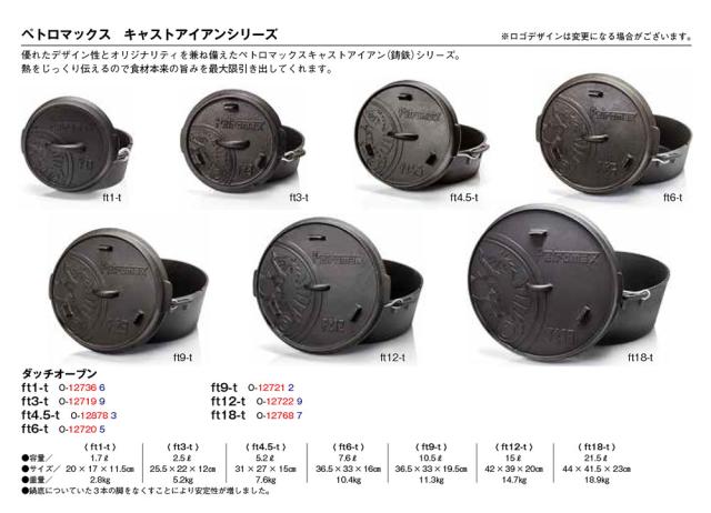 ペトロマックス Petromax アウトドア ダッチオーブン ft9-t  9.5L  12721  12721