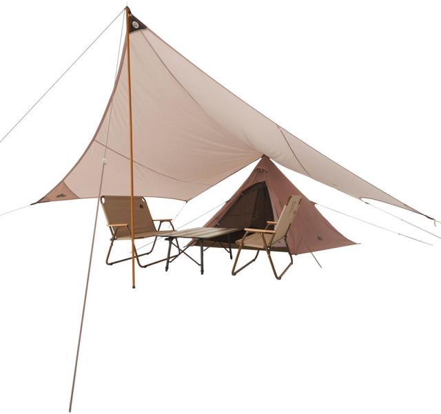 ロゴス LOGOS アウトドア Tradcanvas Tepee＆タープ350−BB テント タープ ワンポールテント ヘキサタープ ファミリー 家族6人 キャンプ の通販は