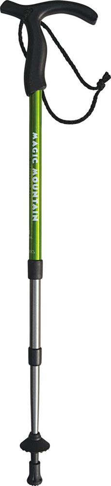 マジックマウンテン MAGIC MOUNTAIN アウトドア ベーシックTグリップSLS 3段式1本  トレイルポール ポール 登山 ハイキング 山登り ストック ステッキ T型ハンドル  MP402SL GRN