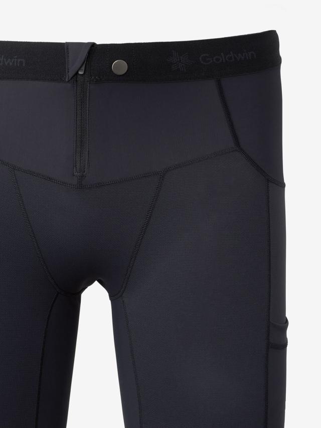 シースリーフィット C3fit フォーカスサポートロングタイツ メンズ 男性 ボディーケア スパッツ ボトムス 動きやすい UVガード フロント前開き仕様 ストレッチ ランニング フィットネス GC14158_3