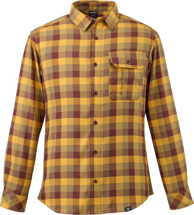 ミレー MILLET アウトドア THERMO CHECK SHIRT LS M 長袖シャツ ロング