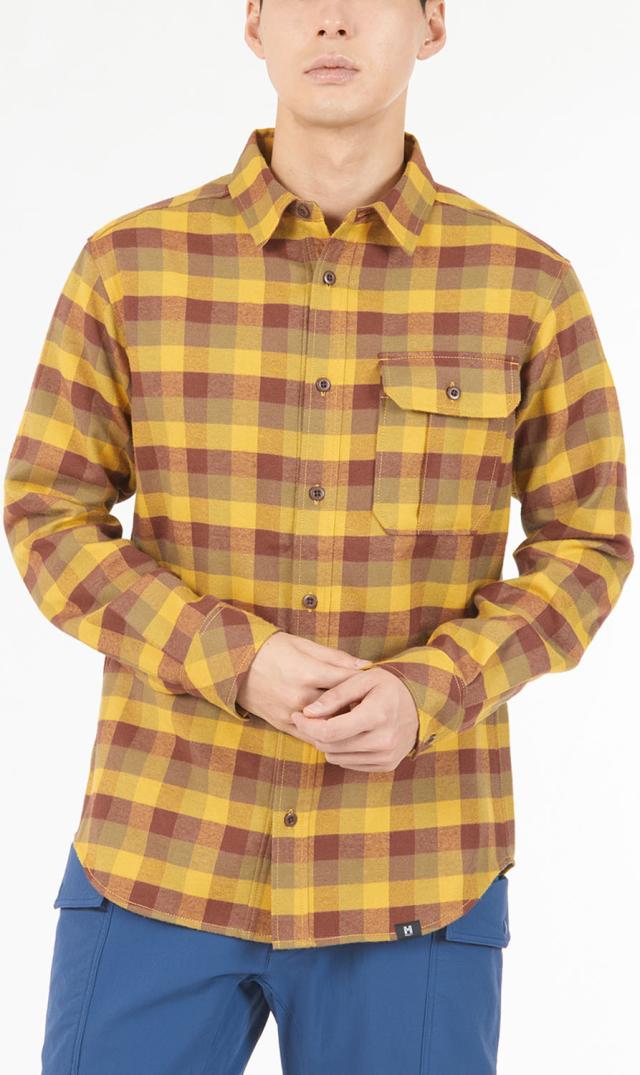 ミレー MILLET アウトドア THERMO CHECK SHIRT LS M 長袖シャツ ロング